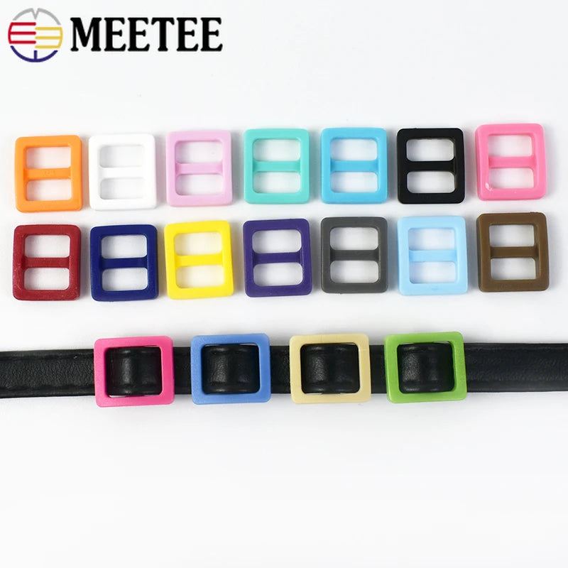 Kunststoff Schnallen Set mit Tri-Glide Ringen für Taschen und Gürtel