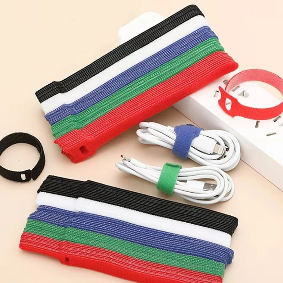 50er Kabelbinder Klettverschluss Nylon – Kabelorganizer für TV & Computer-Yabubest - Home & More
