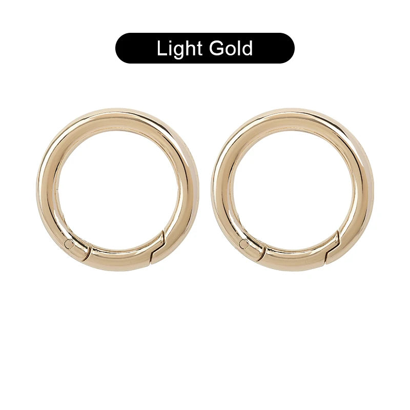 CRAZYSMITH O Ring runder Karabiner für Schlüssel bund Schlüssel anhänger Verschluss Verbindungs ringe für Schlüssel anhänger Clip Riemen Schnalle Karabiner haken Tasche Zubehör-Yabubest - Home & More