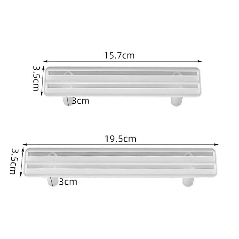 Große rechteckige Silikonform für Epoxidharz Tablett DIY Untersetzer