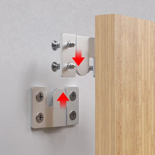 Edelstahl Wandaufhänger für Fotorahmen Bilder Möbel Unterputz Halterung