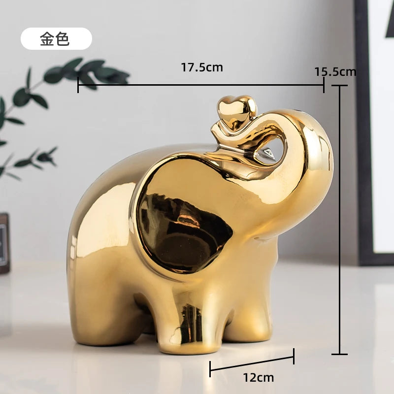 Dekorative Elefantenfigur aus Keramik für stilvolles Zuhause