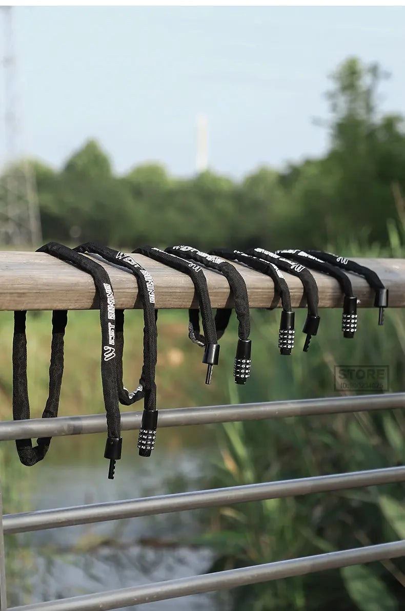 Langlebiges Fahrrad Kettenschloss mit 4 Stelligem Zahlencode