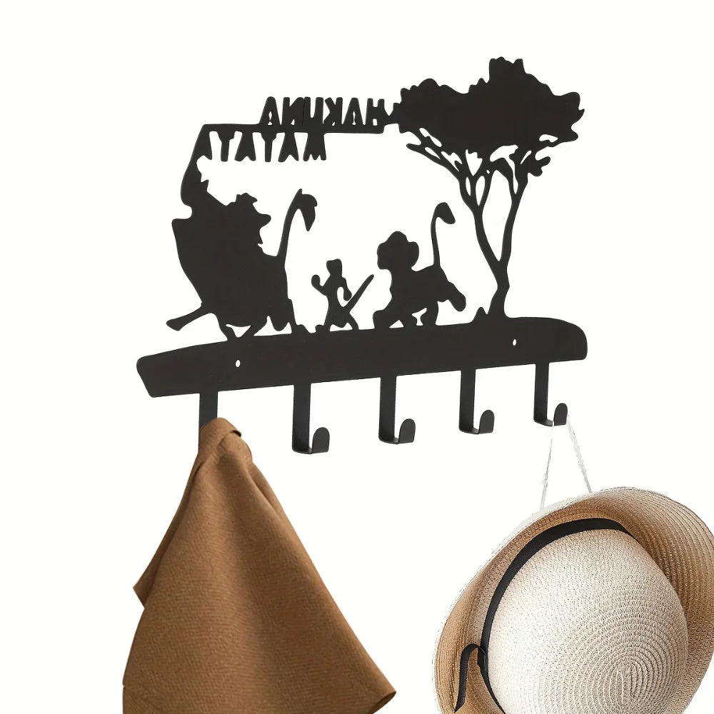 Stilvoller Schlüssel-Organizer aus Metall für Wandmontage