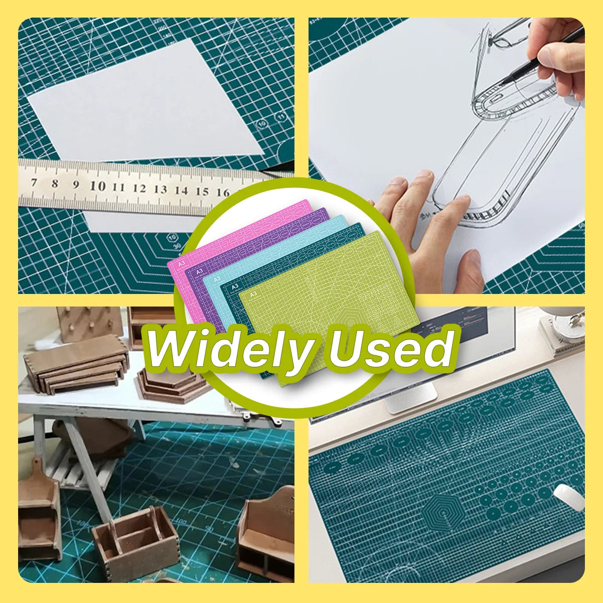 A3 A4 Schneidematte mit Graduierungen antistatisch für Werkbank Heimwerker