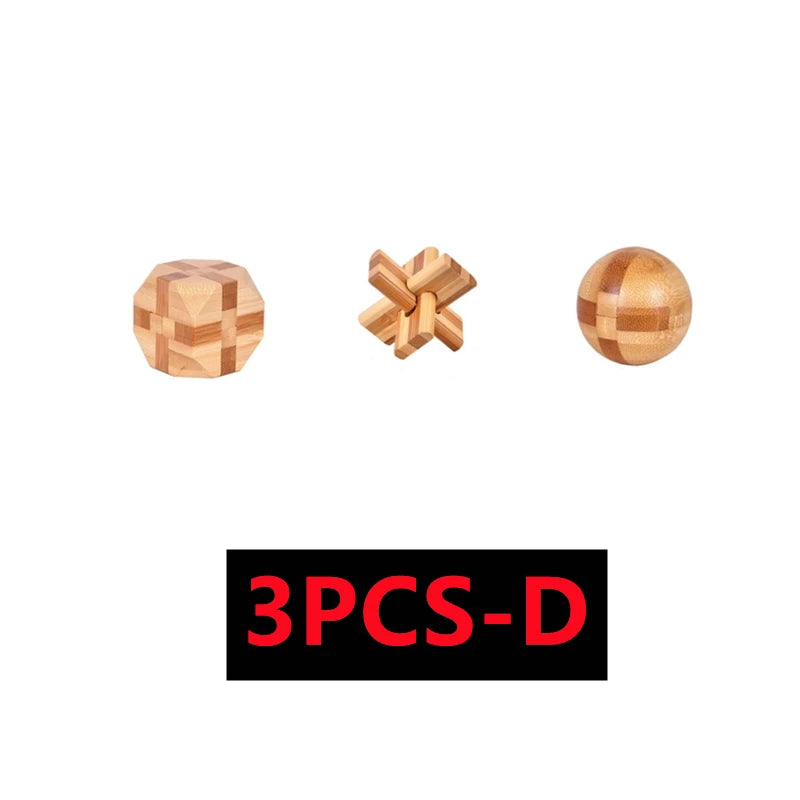 Hölzernes IQ Geduldsspiel 3D Puzzle für Kinder ab 14 Jahren