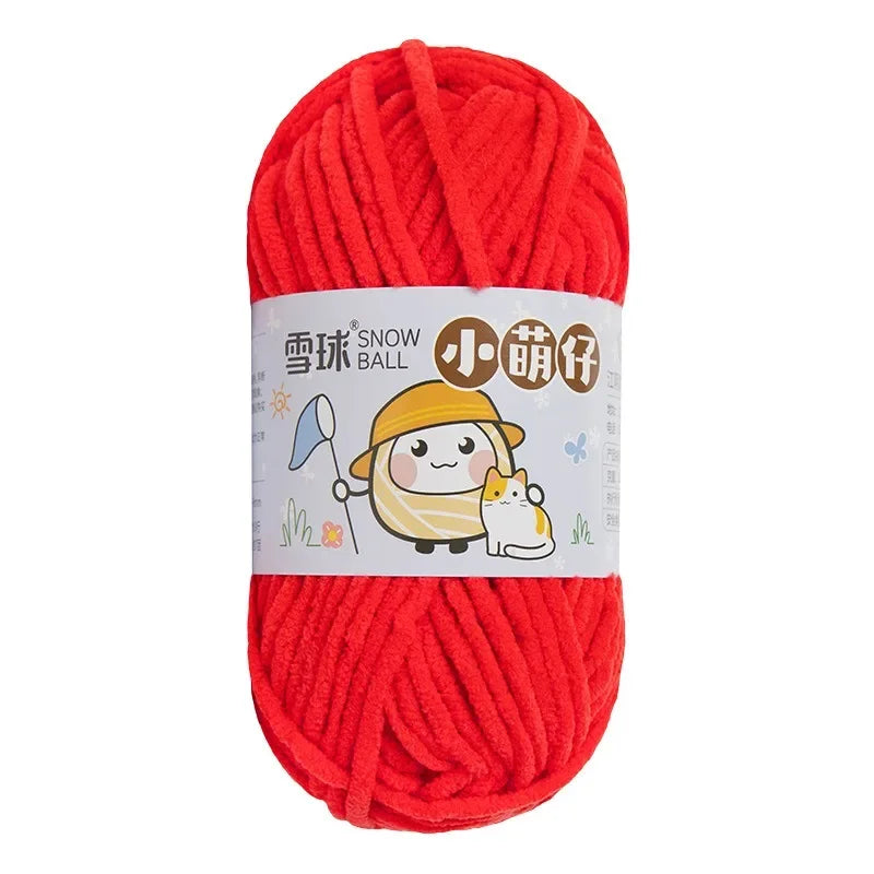 Weiches dickes Chenille Strickgarn 50g für DIY Schal Mütze Pullover