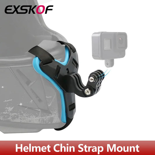 Robuste Halterung für Motorrad Helm Kinnriemen aus Silikon und Kunststoff