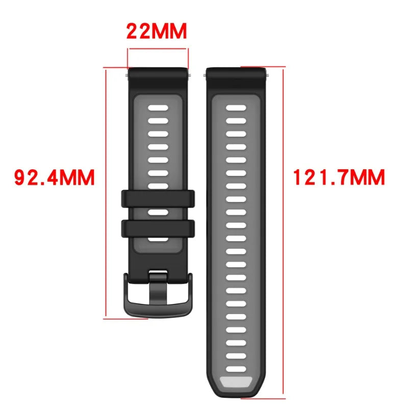 Atmungsaktives Silikonarmband kompatibel mit Forerunner Sportuhren
