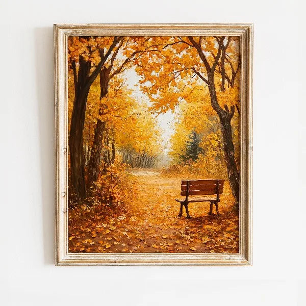 Stilvolles Leinwandbild Herbstliche Natur für Ihr Zuhause