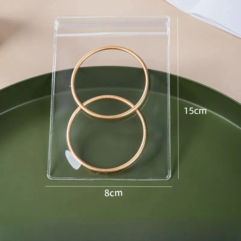 10/50/100x PVC Druckverschlussbeutel transparent Schmuck Geschenk