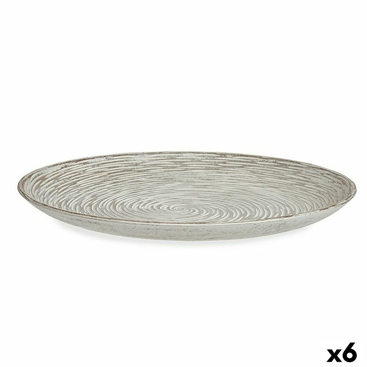 Tischdekoration Spirale Weiß Holz MDF 34,5 x 3 x 34,5 cm (6 Stück)-Haus & Küche, Nähen & Basteln-Gift Decor-Ciniskitchen