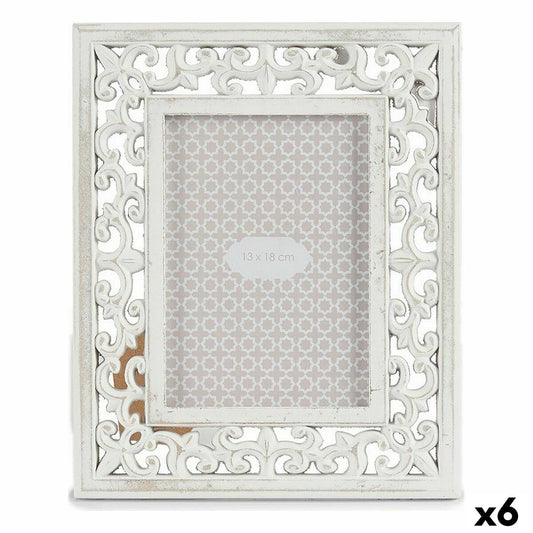 Fotorahmen Holz Weiß 22 x 27 x 1 cm (6 Stück)-Haus & Küche, Heimdekoration-Gift Decor-Ciniskitchen