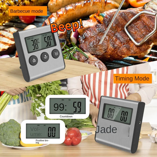 Digitales Lebensmittel-Thermometer mit Magnetischer Edelstahl-Sonde