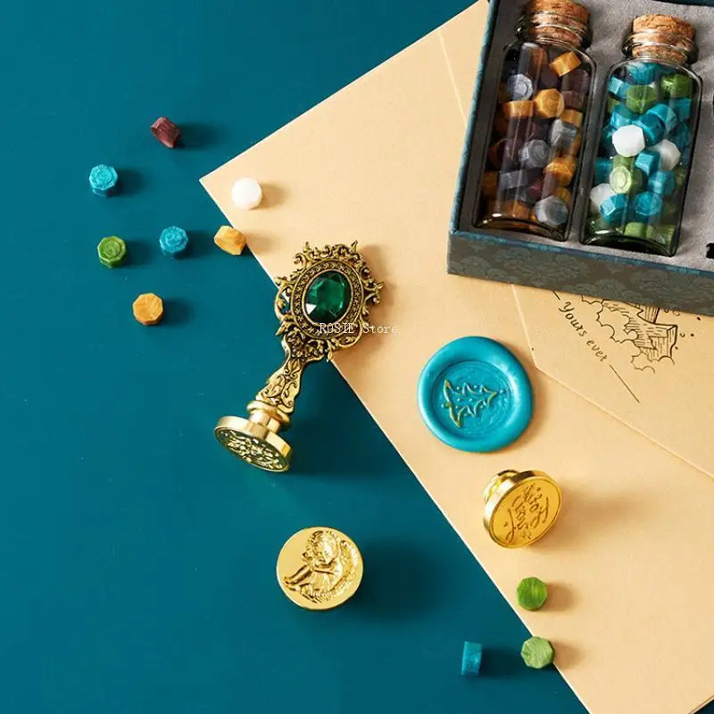 Wachssiegel Stempel Set für kreative Projekte und besondere Anlässe