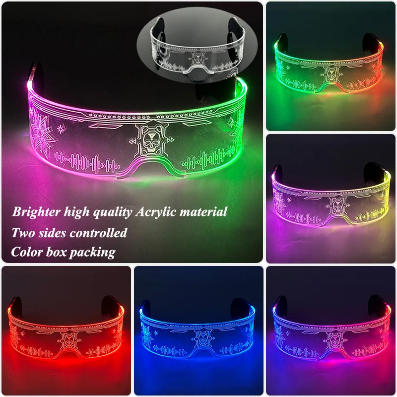 Leuchtende LED Partybrille mit Farbwechsel für unvergessliche Feste