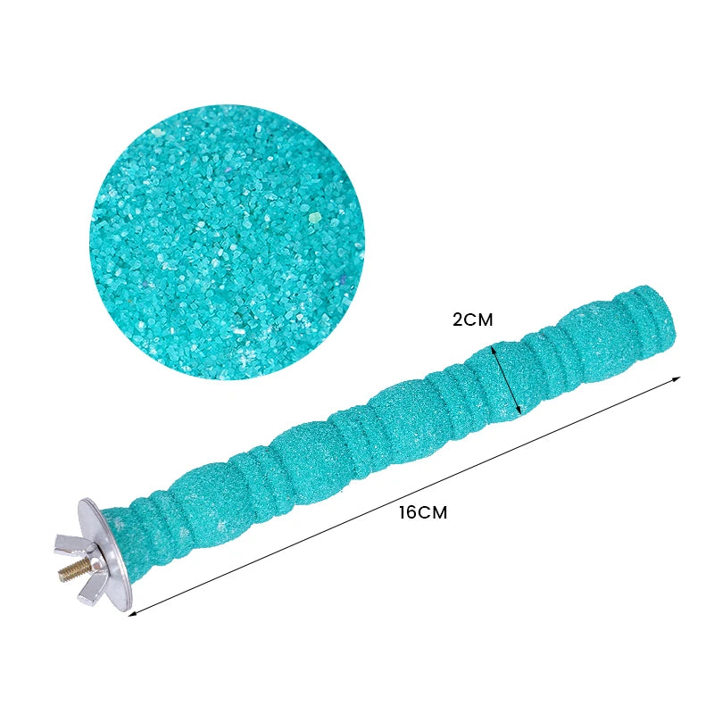 Papageien Holz Klaue Schleifen Stick Spielzeug für Käfig Zubehör Vogel