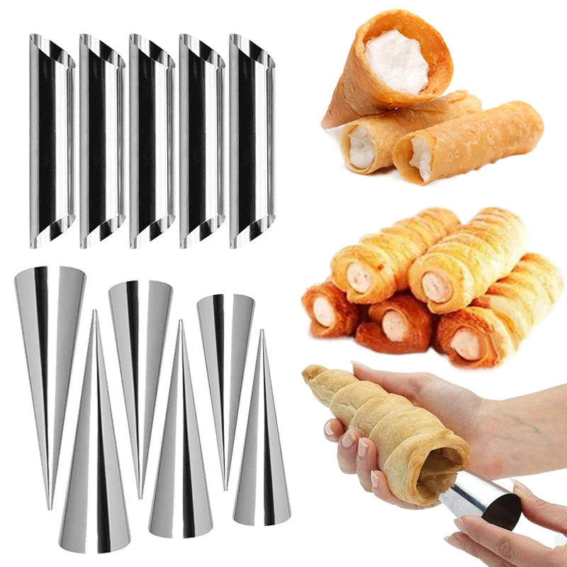 Edelstahl Backformen für knusprige Croissants und Desserts