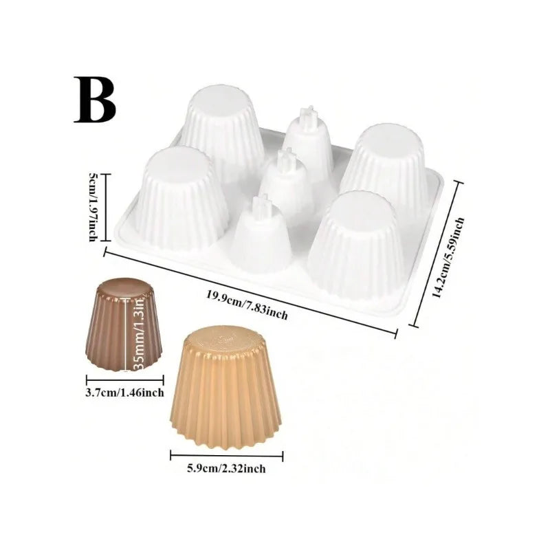 Silikonform Kaffeetasse Backutensilien für Dessert Kuchen Muffin Pudding