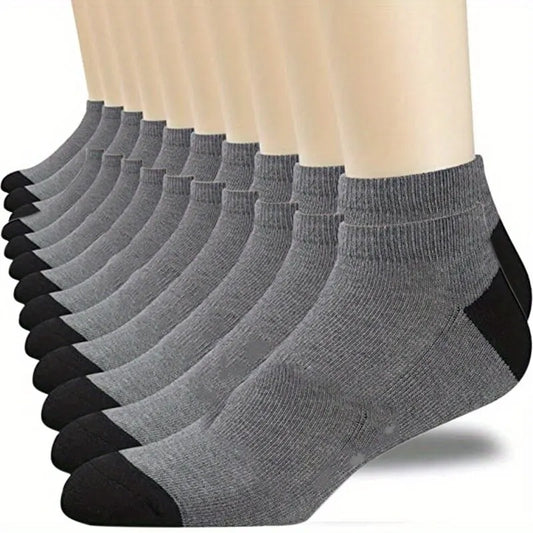 10 Paar Herren Knöchelsocken Baumwolle atmungsaktiv bequem Sommer
