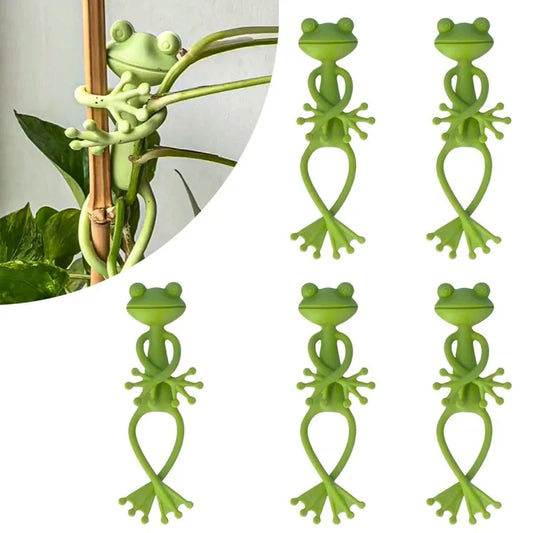 Flexibler Frosch Kabelbinder wiederverwendbar Garten Pflanzenstütze verstellbar
