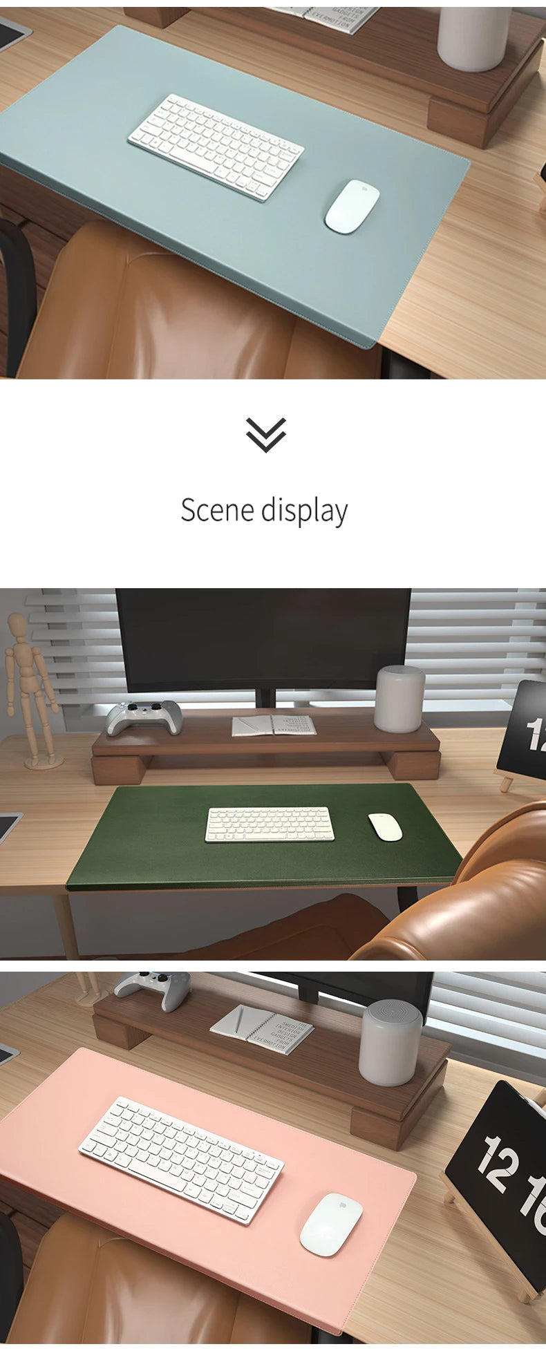 Ergonomische Schreibtischunterlage mit Ellenbogen- und Handgelenkschutz