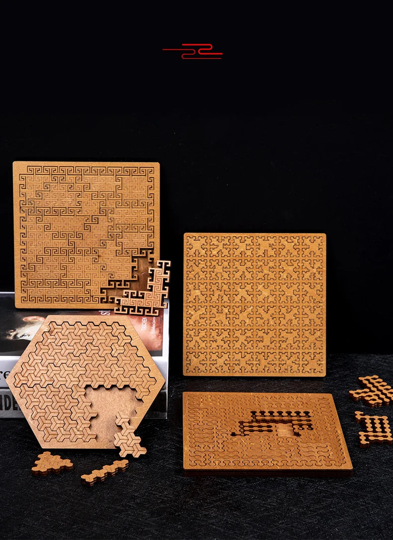 Unmögliches Holzpuzzle mit zehn Schwierigkeitsstufen für Erwachsene-Yabubestshop