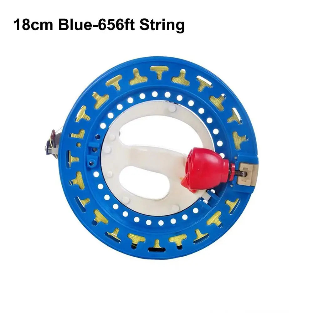 Runder Drachenwickler Blau mit Schnur 150-500m für Outdoor Flugspaß