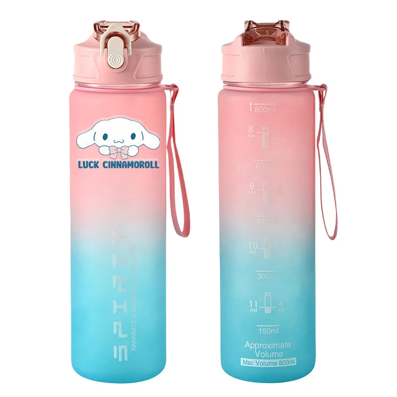 Sport Trinkflasche 800ml auslaufsicher für Fitness - Outdoor Reisen