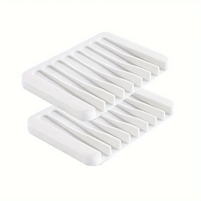 Selbstentleerende Silikon Seifenschale für Dusche Bad Küche - Seifenschoner