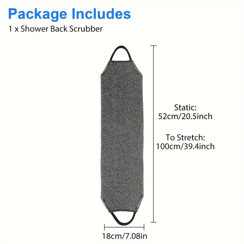 Sanftes Doppelseitiges Körperpeeling mit Nylon Netz Gurt