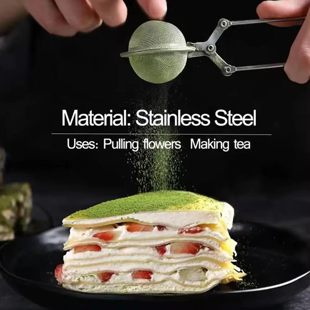 Wiederverwendbarer Edelstahl Teeei Sieb mit Griff für perfekten Tee