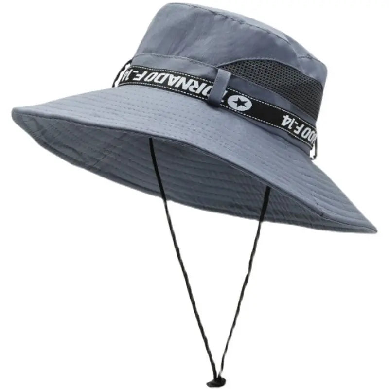 Maximaler Sonnenschutz: Herren-Sonnenhut mit großer Krempe, leicht - winddicht