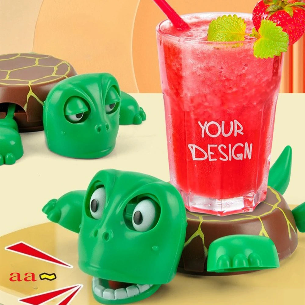 3D Schildkröten Untersetzer – Lustige Tassenunterlage für Kaffee & Tee