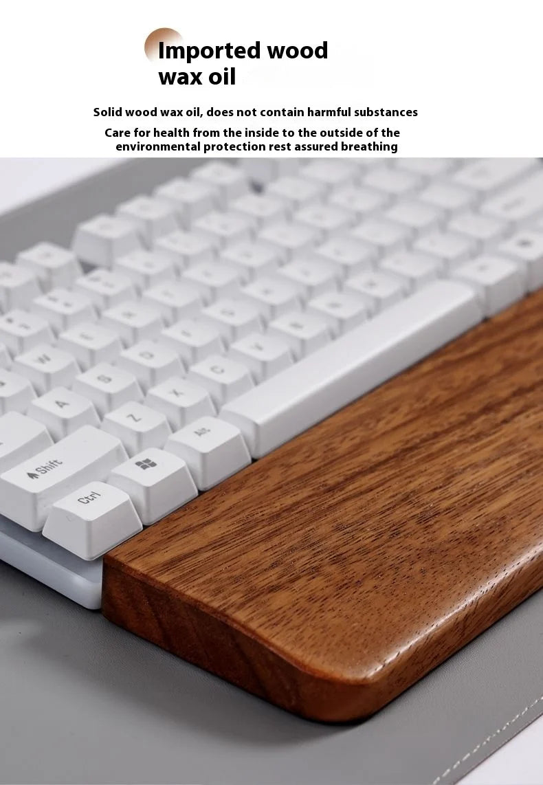 Ergonomische Massivholz Handballenauflage für mechanische Tastaturen