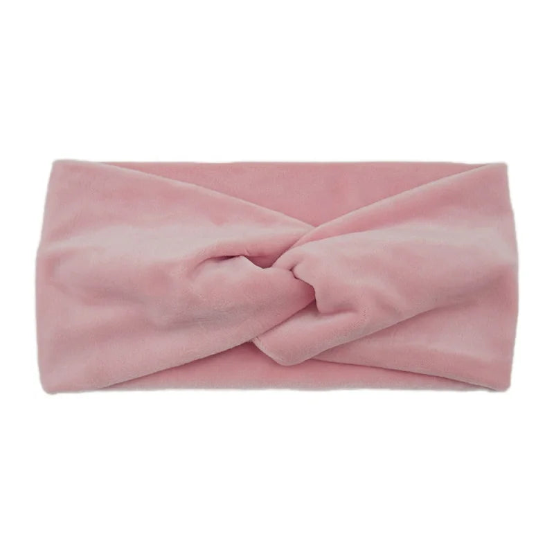 Elastisches Yoga Stirnband aus Samt für Make up und Gesichtspflege-Yabubestshop