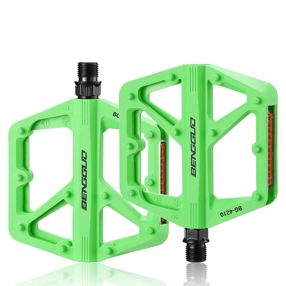 Ultraleichte Nylon Fahrradpedale DU-Lager mit Reflektor rutschfest