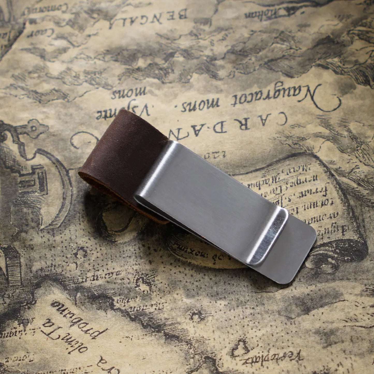 Edler Metall Leder Stifthalter für Notizbücher und Tagebücher