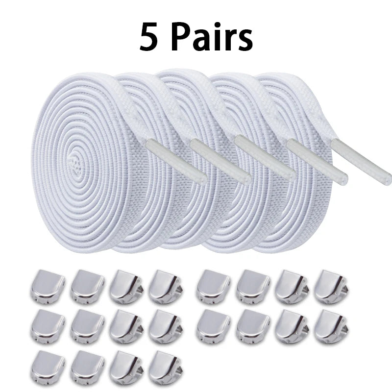 Elastische Schnürsenkel ohne Binden flach Einheitsgröße für alle Schuhe