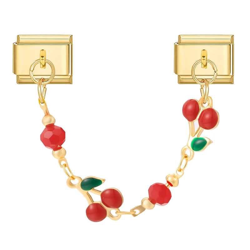 Elegantes Edelstahl Charm Armband mit Zirkon für Frauen