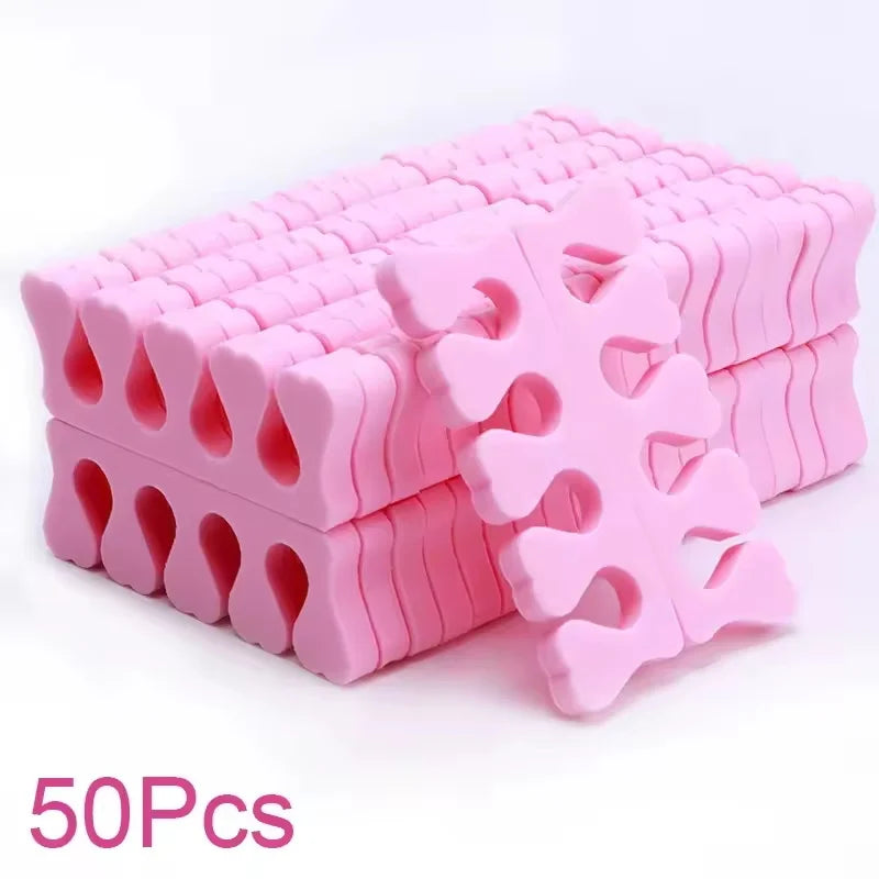 Weiche Schwamm Finger Zehenspreizer Rosa für Maniküre Pediküre