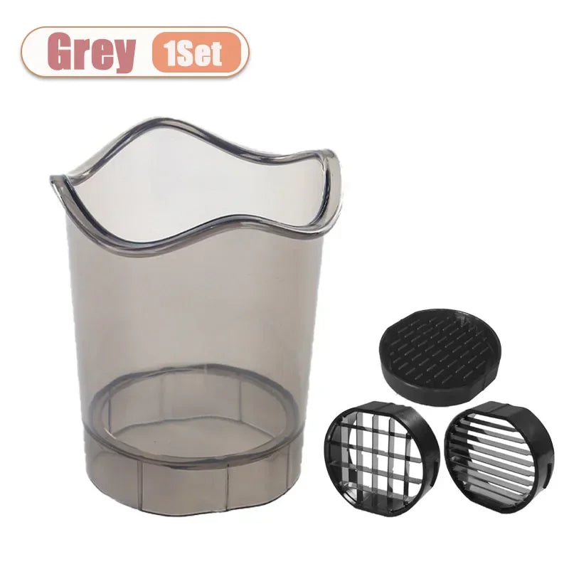 Multifunktionaler Edelstahl Gemüse und Obstschneider mit einfachem Reinigungssystem