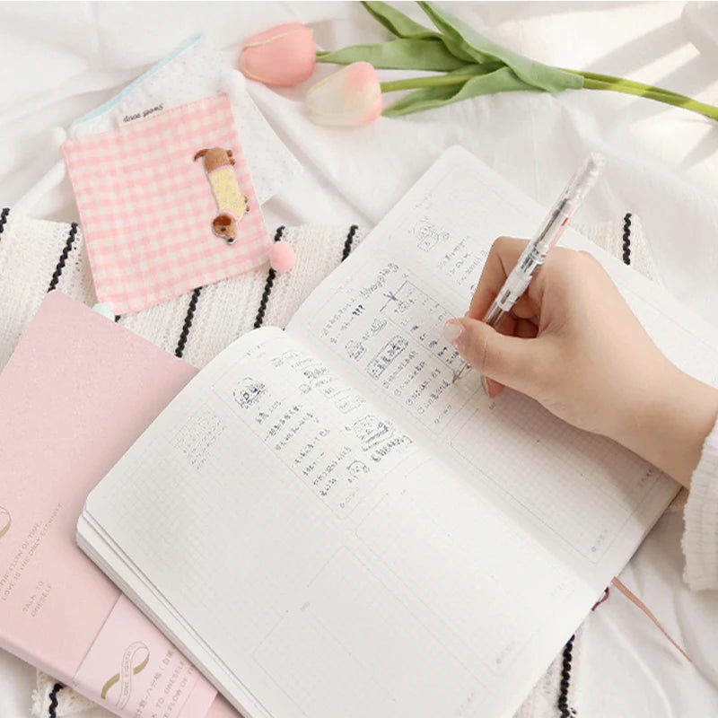 A5 Undatierter Wochenplaner Notizbuch PU-Leder – Ziele, Finanzen, ToDo