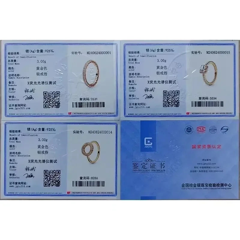 Eleganter Silber Ring vergoldet mit funkelnden Zirkonen für Frauen