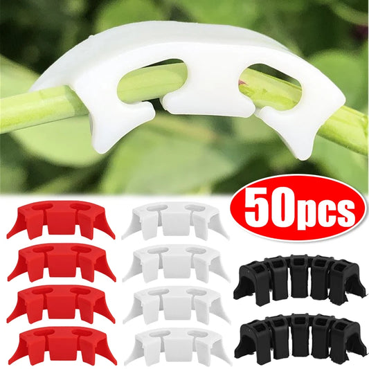 Kunststoff Pflanzhalter Clips für Garten Reben und Tomaten Stiele