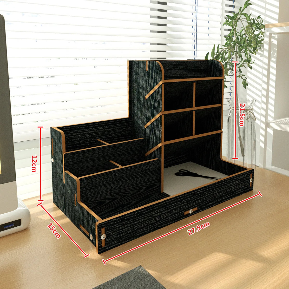 Praktischer Holz Stifthalter für Schreibtischorganisation