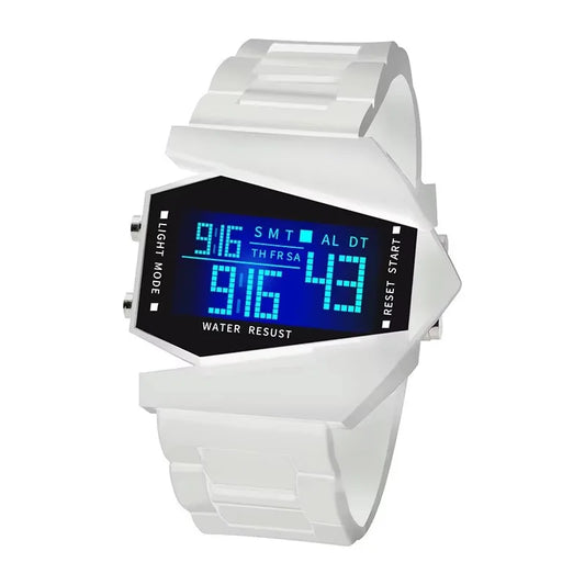 Unisex Digital Sportuhr Leuchtfunktion Kalender Alarm