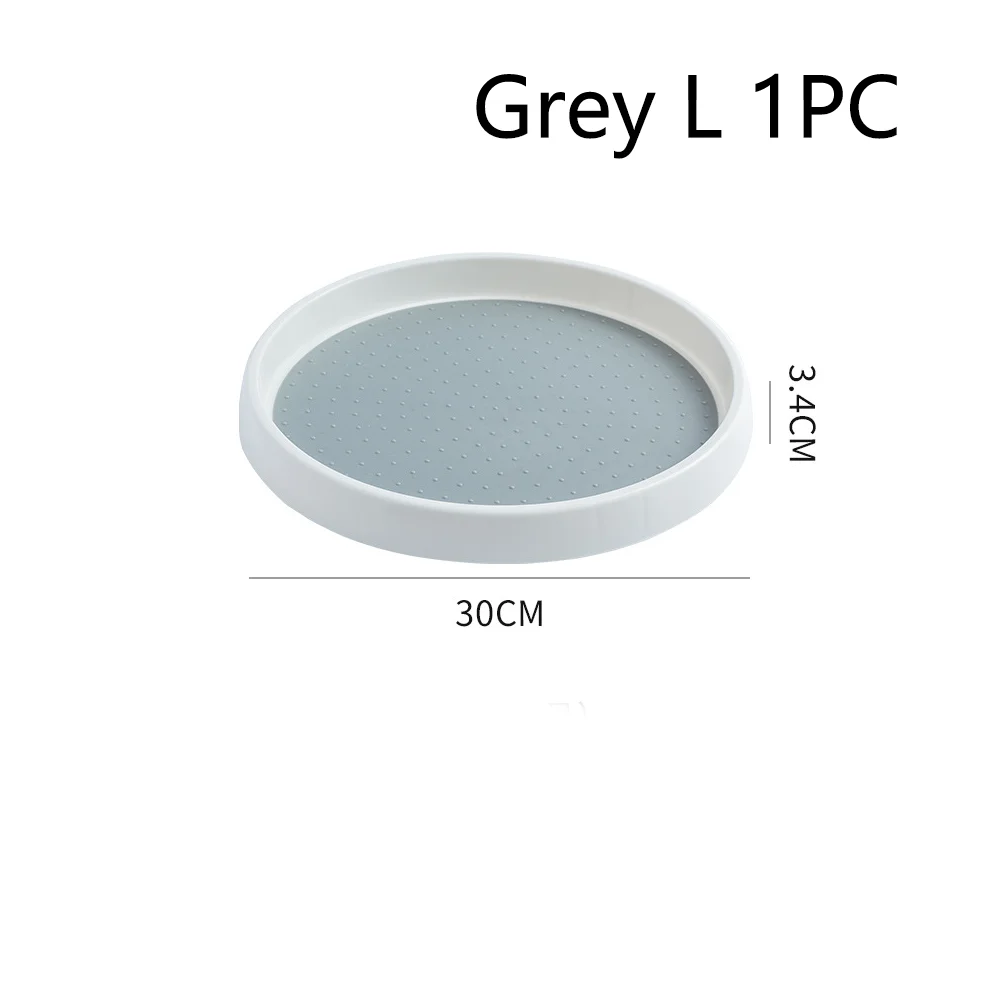 360 Grad drehbarer Gewürz Organizer Drehteller für Küche und Schreibtisch