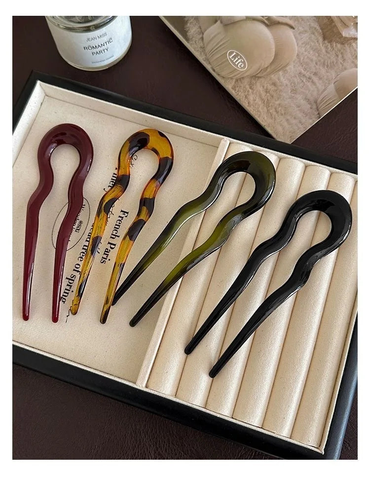 Eleganter Schmetterling Haarclip aus Acetat für stilvolle Frisuren