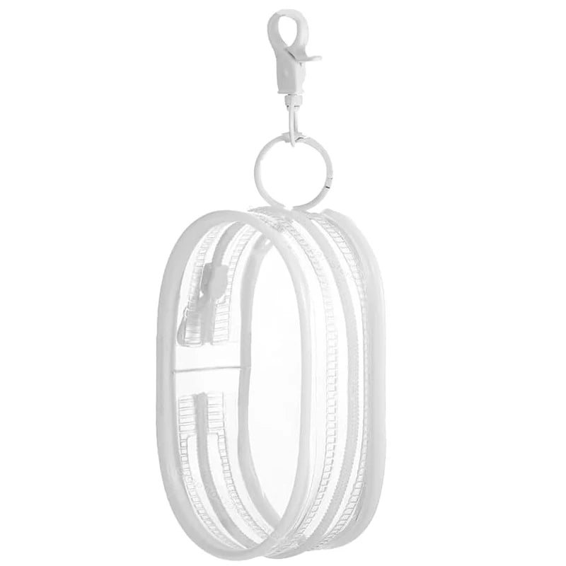 Mini PVC Aufbewahrungstasche transparent wasserdicht Reise Kosmetik Kabel Organizer